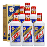 茅台王子酒 蓝标 53度酱香型白酒 优级茅台王子蓝色 425ml*6瓶装