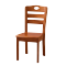觅鹊 餐椅 实木椅海棠色/把
