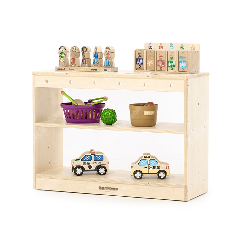 华森葳儿童家具 中空2层柜-实木高清大图