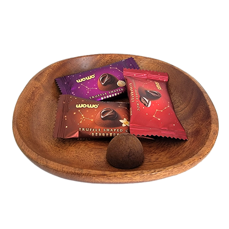 喔喔榛子风味松露形巧克力散装250g婚庆结婚喜糖食品（代可可脂） 松露形巧克力散装250g 混合口味