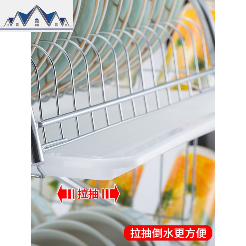 沥水碗架碗柜厨房用品置物架晾放碗架沥水架子家用双层碗筷收纳盒 三维工匠高清大图
