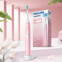 飞利浦(Philips) 电动牙刷 净齿呵护型 成人声波震动牙刷软毛 2种洁齿强度可选力度感应 HX6806/02