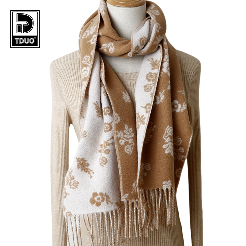 TDUO双面提花羊毛围巾CC24 条高清大图