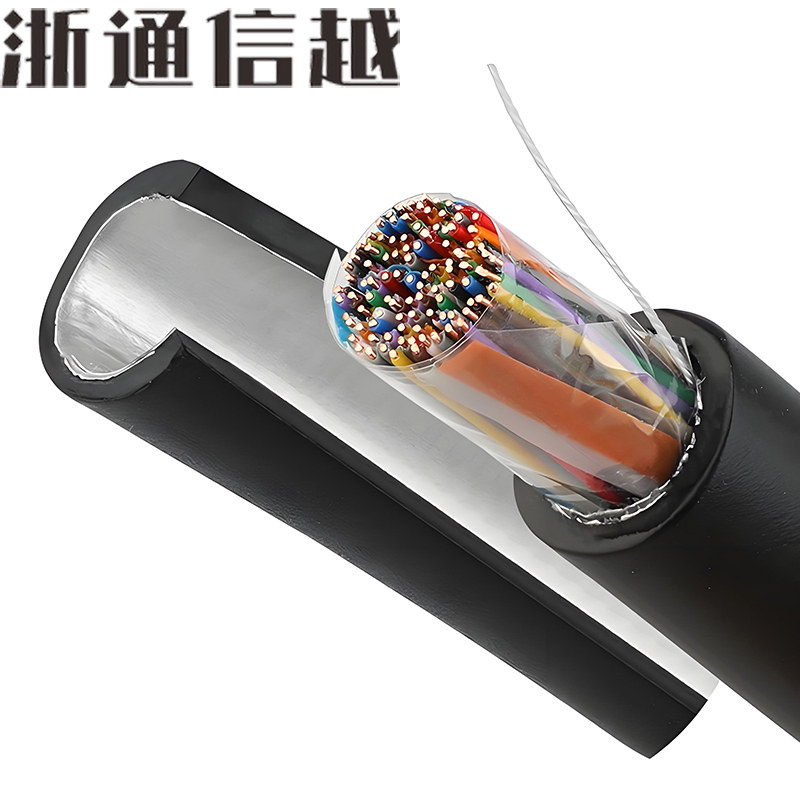 浙通信越 长途对称电缆厚铠 HEYFLT23 7*4*0.9+6*2*0.7 米高清大图