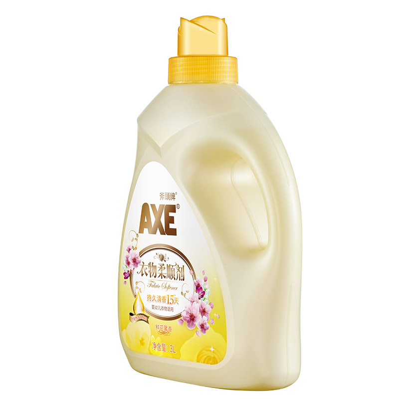 斧头牌(AXE) 衣物柔顺剂(鲜花馨香) 3L 衣物柔软 清香持久高清大图