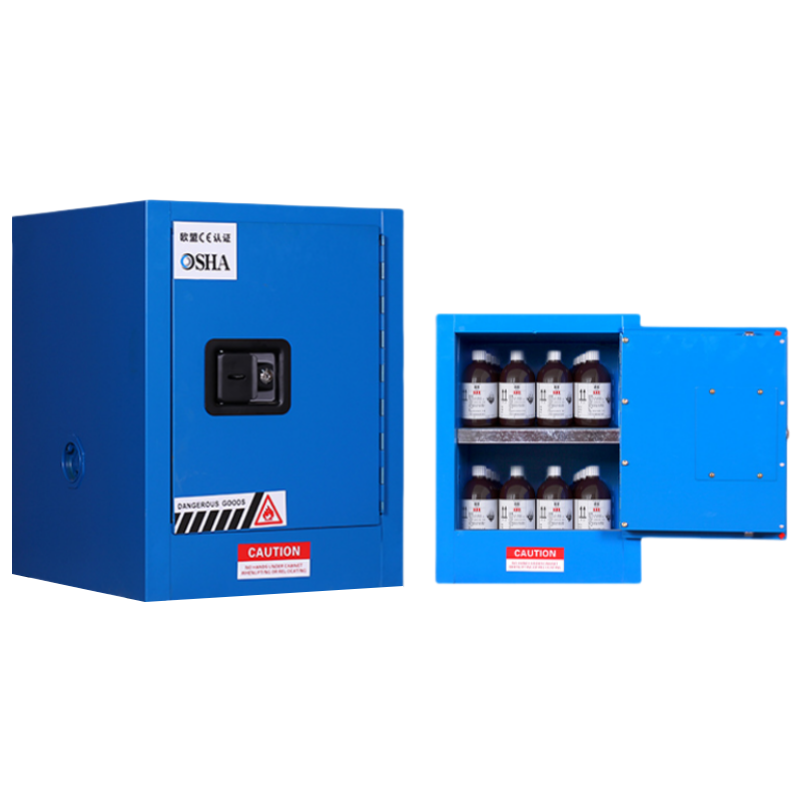 智叶舟防火防爆柜12加仑蓝色590*460*890mm台高清大图