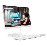 联想(Lenovo)AIO逸 网课商务办公学习台机高性能娱乐家用一体机台式机电脑23.8英寸(i3-8145U 8G 512G SSD 高色域)白
