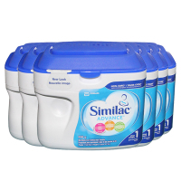 【效期20年5月】加版雅培Similac 1段 0-6个月 婴儿奶粉 添加DHA叶黄素658克 658g*6罐装