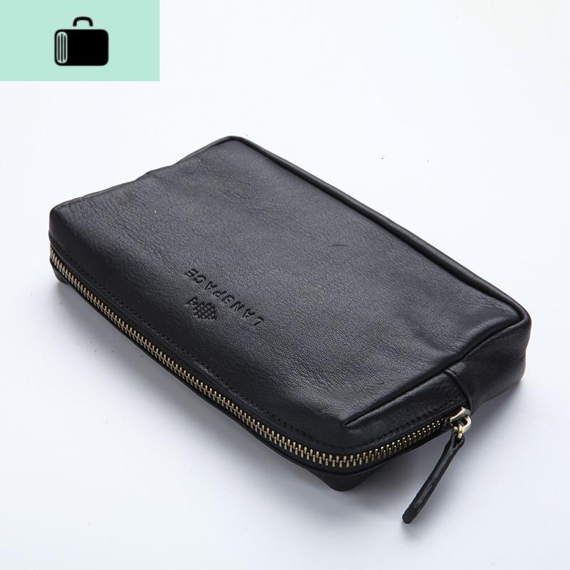 蓝皮具男式皮手拿包牛皮手拿手抓包大容量手机包newlake男士手拿包