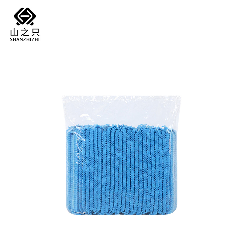 山之只 防尘 一次性棉纱帽子 19寸100个/包高清大图