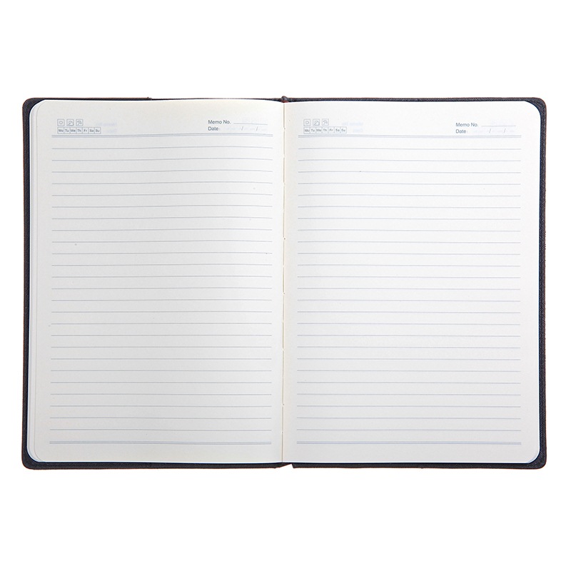 齐心 C5828 皮面笔记本 18K 146张 黑 单本装高清大图