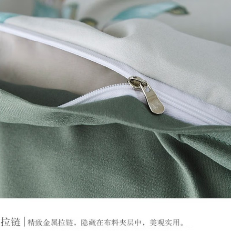 天琴绿野仙踪-银离子抗菌四件套TQ-T130家用床品洛卡棉200*230cm/1个高清大图