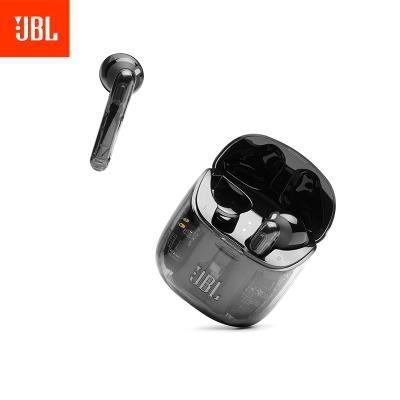 JBL T225TWS GHOST 真无线蓝牙耳机 通话降噪手机音乐半入耳式耳机 双耳立体声苹果华为耳机 透明黑