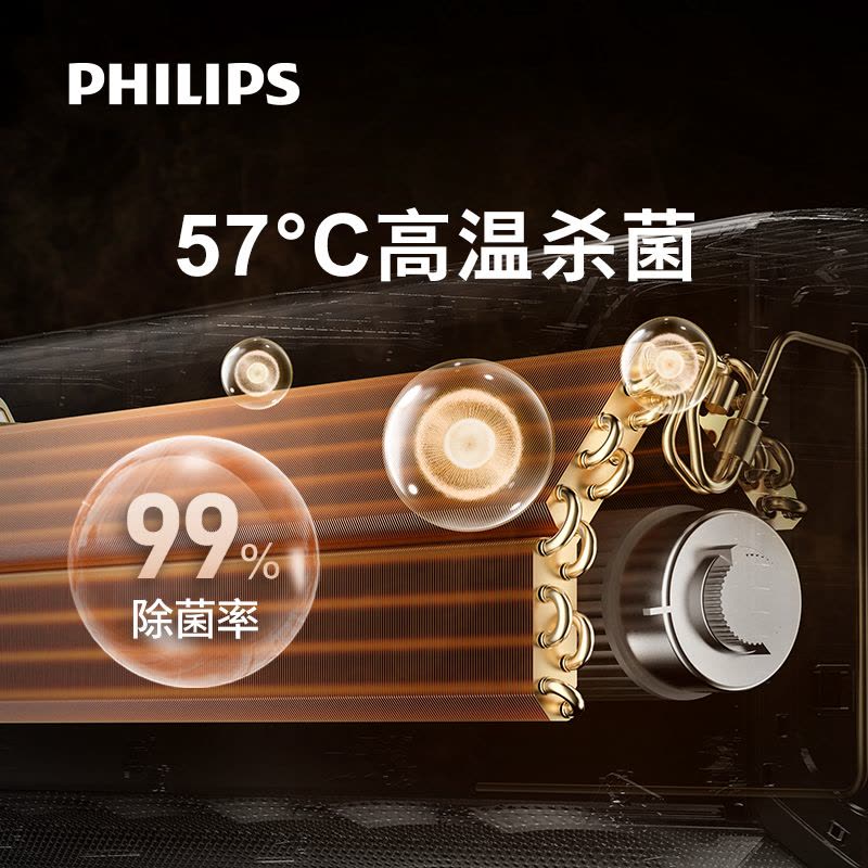 飞利浦(PHILIPS)1.5匹 新风空调 衡温新风 四层净化 1级变频冷暖 N系列 壁挂式FAC35V1Nb3FHR金图片
