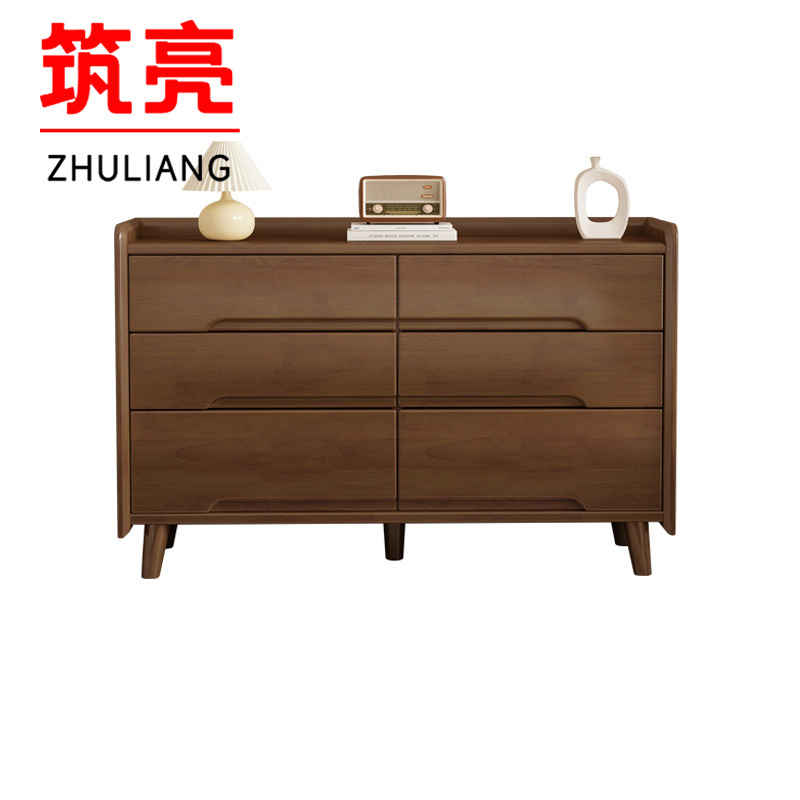 筑亮 实木置物柜 120*40*76.6cm 个高清大图