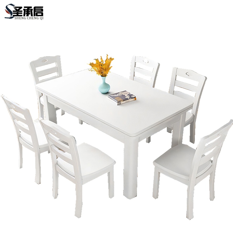 圣承启饭桌六椅1.2m张高清大图