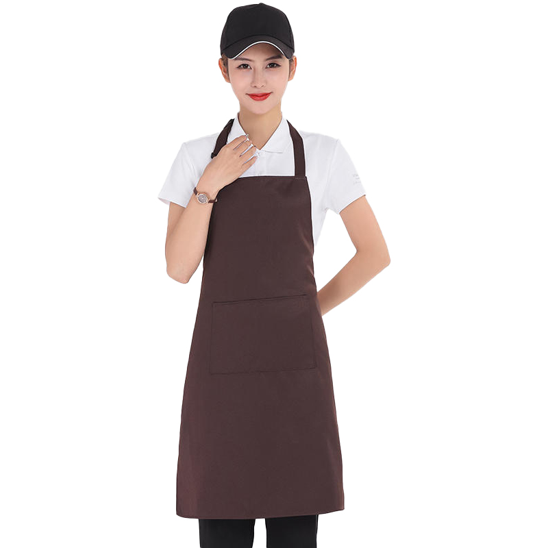 天鸣 工装呢防水耐污纯色挂脖围裙 178款 件高清大图