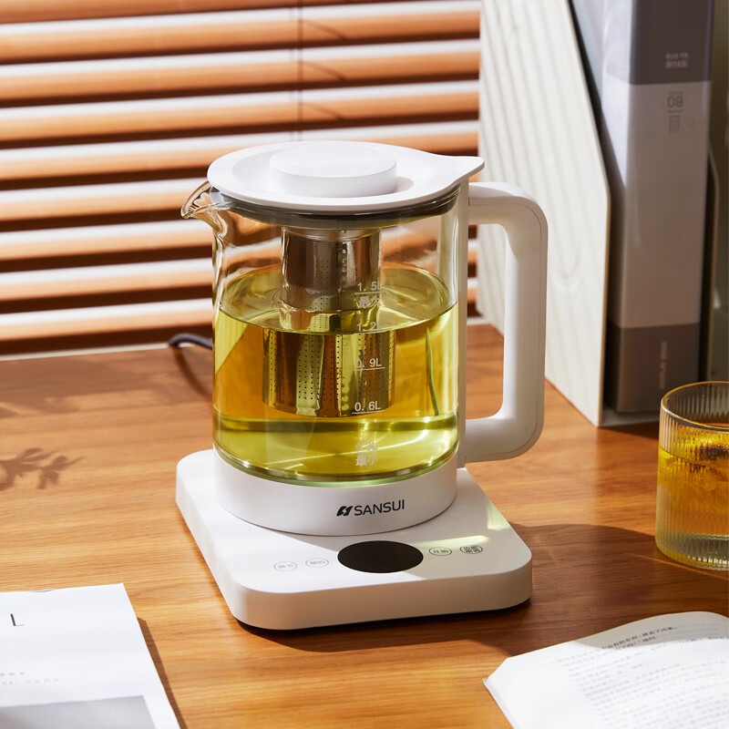 山水(SANSUI)1.5L多功能咖啡花茶养生壶(配滤网)KT-1837高清大图