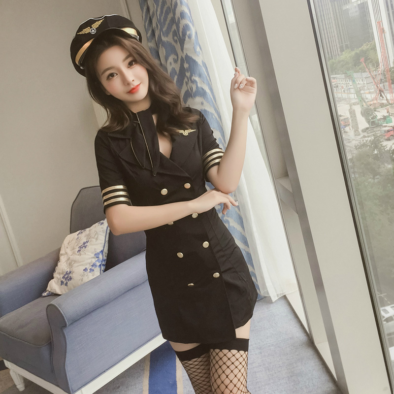 性感女警制服诱惑夜店空姐ol露乳情趣内衣服极度诱惑sm骚激情套装视频