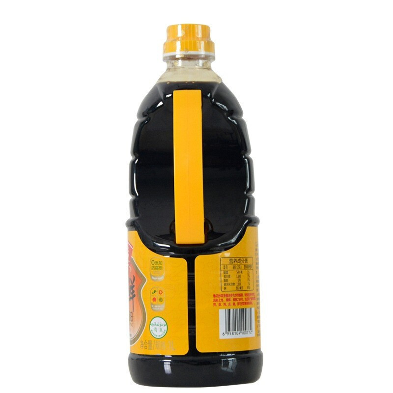 鲁花 自然鲜酱香酱油1L*2瓶 压榨原汁特级生抽厨房炒菜凉拌调味品