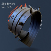 科朗鑫盛 KL-JT287 黑色10孔报告装订夹条3mm 5mm文件标书条a4装订压条打孔机 5mm黑色[100]