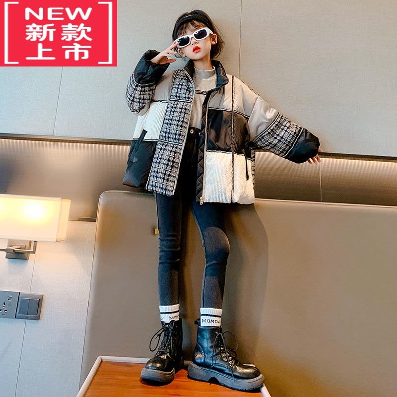 可莉允女童棉服儿童外套冬季羽绒棉衣加厚棉袄2022新款冬装洋气中大童装图片
