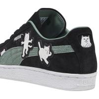 彪马(Puma)PUMA联名款街头潮牌篮球鞋男鞋白色黑 lace撞色设计休