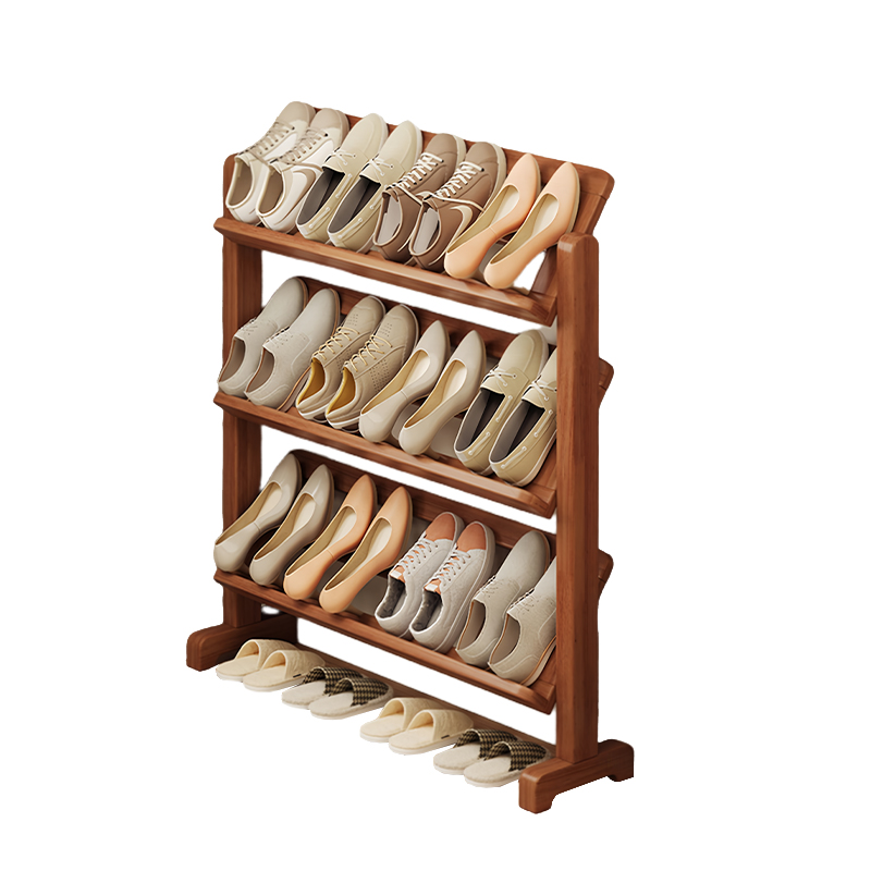 河洛伟业 实木 鞋架高清大图