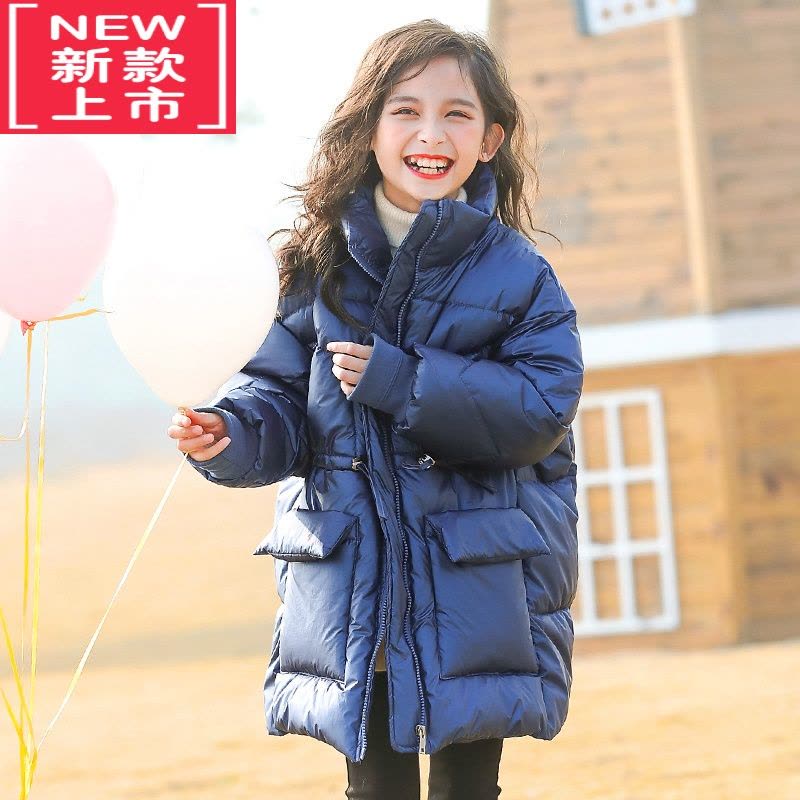 可莉允女童冬装棉衣外套2022新款中大童女装冬季儿童洋气棉袄棉服10岁12图片