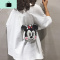 帆布小包包女包新款2020卡通可爱涂鸦少女包个性百搭单肩斜挎包潮NEW LAKE女斜挎包
