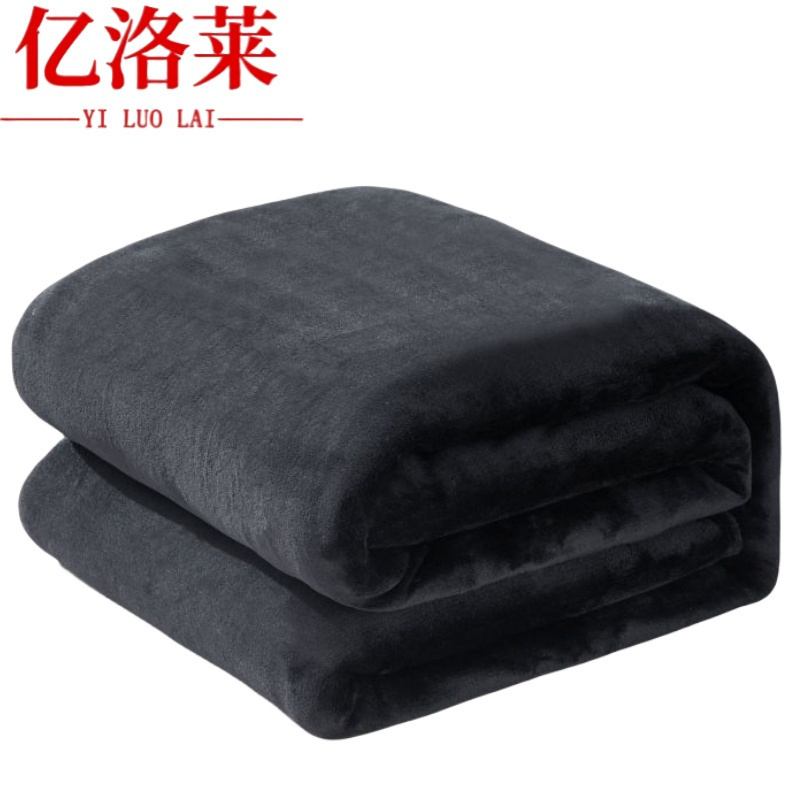亿洛莱 毛毯 180*200cm 条高清大图