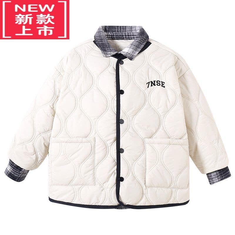 可莉允女童秋冬外套2022新款洋气时髦儿童女孩大童加厚棉服冬季夹棉棉袄图片