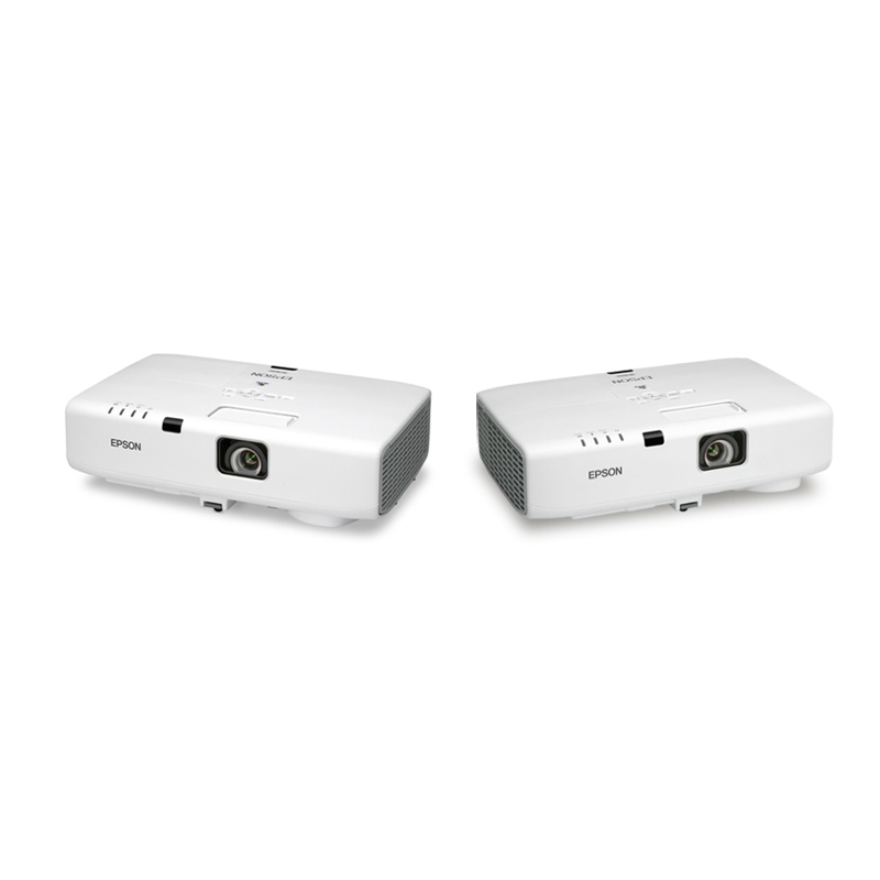 爱普生(EPSON)EB-C1020XN[100英寸4:3一体幕布+投影仪支架]教育商务办公家用高清投影机XGA3500流明