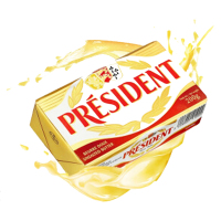 法国总统(President)发酵型动物淡味黄油块200g