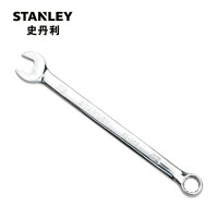 史丹利（STANLEY）85-359-1-22 强力型英制精抛光两用长扳手 梅花开口两用扳子11/16英寸