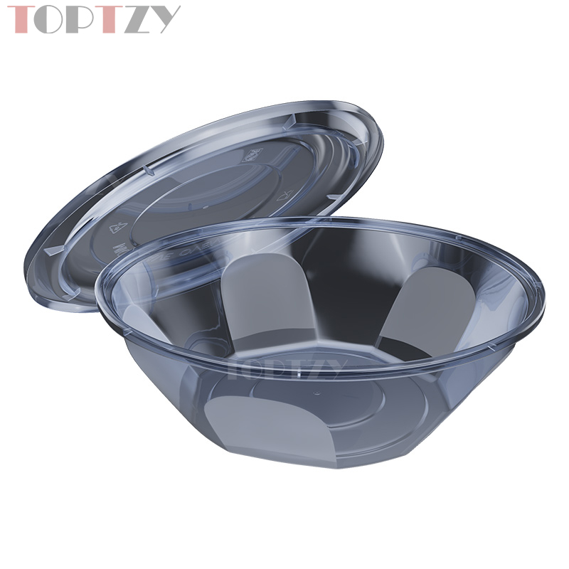 toptzy TZ5071804 一次性餐盒圆形外卖打包盒 50个高清大图