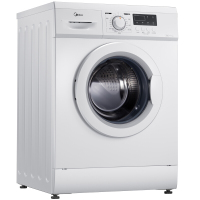 （送挂烫机）美的（Midea) MG80-1421D 滚筒洗衣机 家用全自动8公斤变频一级能效快洗 白色