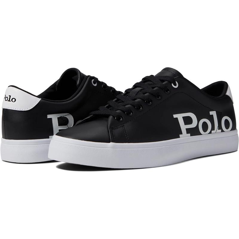Polo Ralph Lauren男款春季新款简约时尚休闲鞋 舒适缓震轻便百搭运动鞋 Black/White_Polo 42