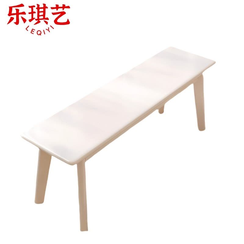 乐琪艺 长条凳 白色 120*30*45cm 张图片