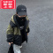 可莉允叮叮家童装男童夹棉外套连帽棉衣儿童冬装帅气男孩加厚夹克棉服潮