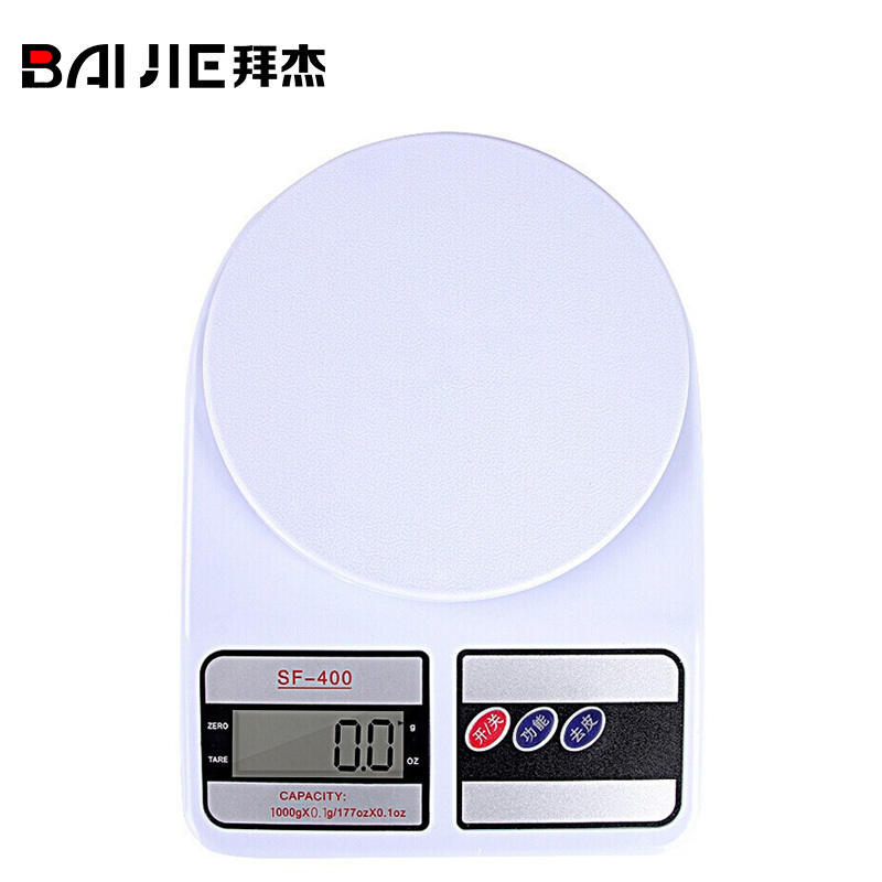 拜杰(Baijie)厨房秤 家用烘培电子秤厨房电子称 0.1g/1kg精准食物秤