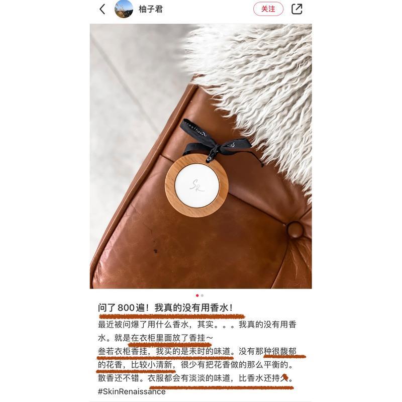 自然系 北极沙洲 其它 叁若香薰丨香氛木挂衣柜无火固体香水膏小众