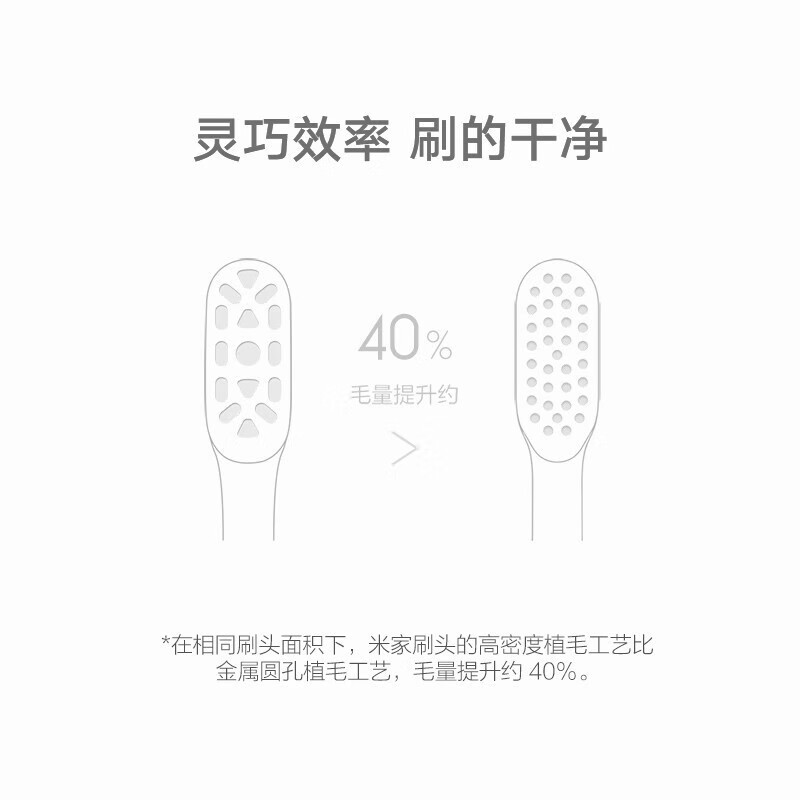米家声波电动牙刷头(通用型)3支装高清大图