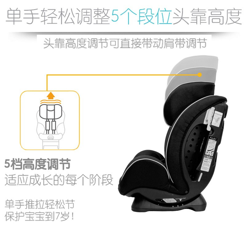 巧儿宜(JOIE) 英国儿童婴儿安全座椅0-7岁双向安装可躺汽车用婴儿座椅 C0925 适特捷 尊爵红