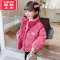 可莉允女童加绒棉服外套秋冬季2022新款儿童女宝宝洋气加厚棉袄冬装棉衣