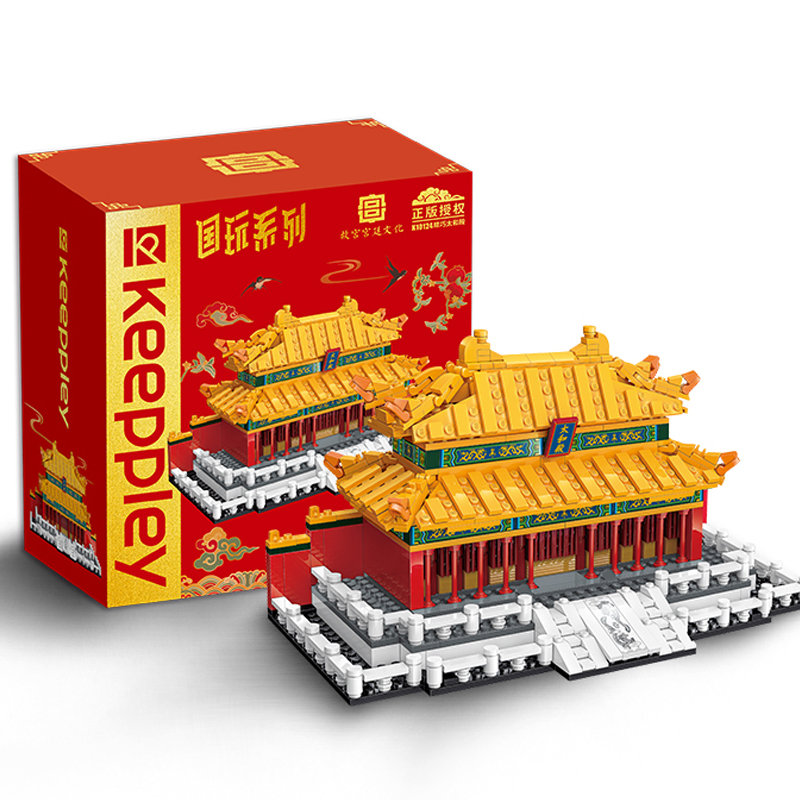 keeppley故宫宫廷小颗粒拼装积木古代建筑太和殿国玩系列乐启蒙男孩