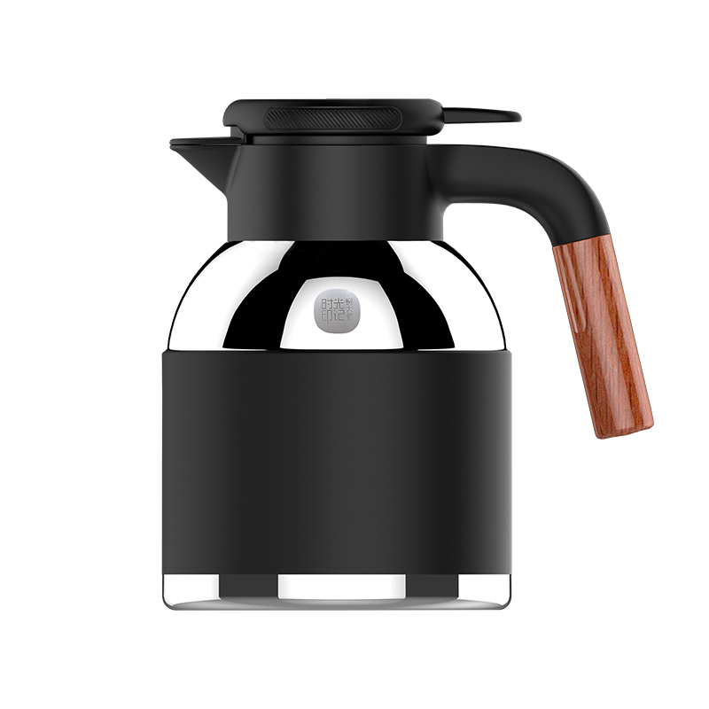 焖大师时光印记保温茶壶SG1800保温壶316不锈钢茶水分离机械温显