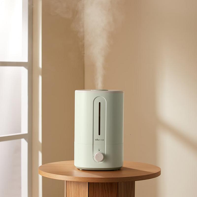 小熊(Bear)加湿器桌面卧室香薰机便捷上加水设计大容量 JSQ-F50Q2 淡雅绿