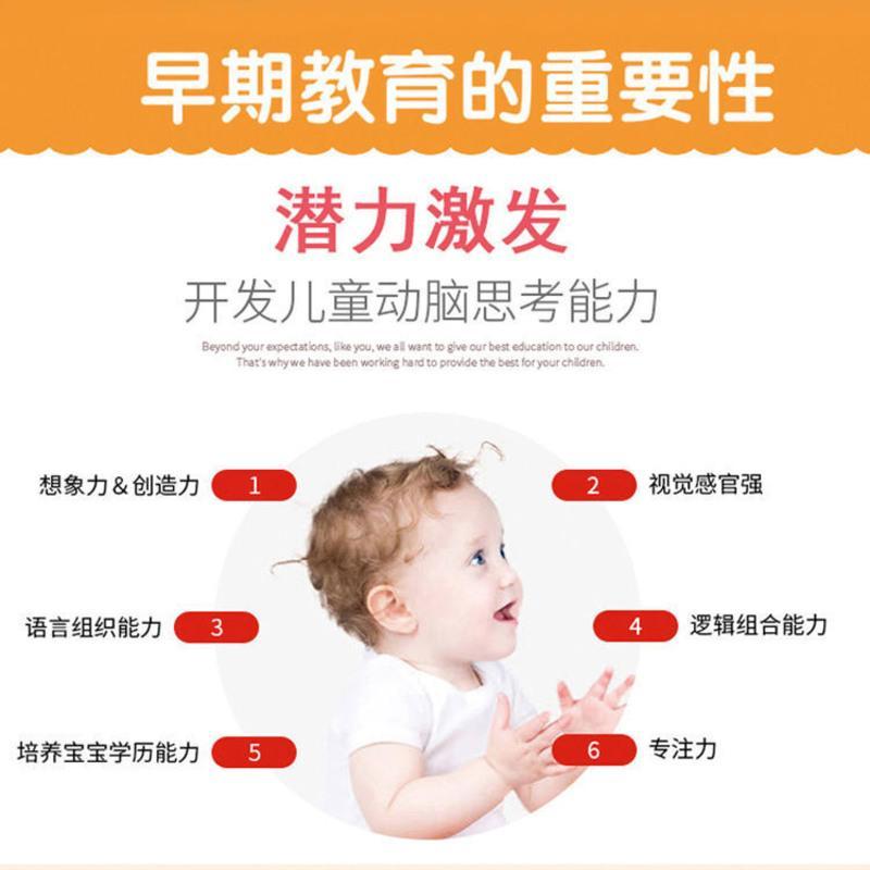 动物 婴儿早教卡认知识图卡片宝宝学习看图识物卡数字识字动物卡0-3岁