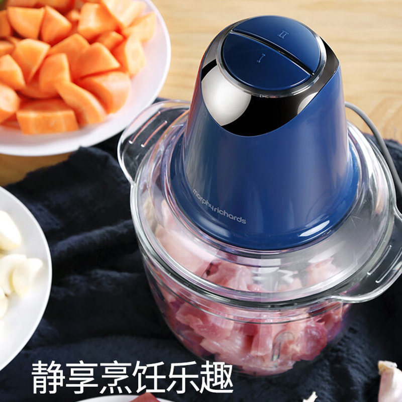 摩飞绞肉机1.8L电动辅食料理机打蛋机倒蒜机碎肉机MR9400高清大图